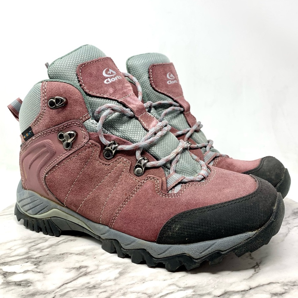 Clorts HKM-822E Suede Trail Hiking Boots 9.5/41 Waterproof Membrane Activewear
